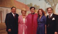 1981 - Moravian day in Chicago, Petr Esterka with compatriots