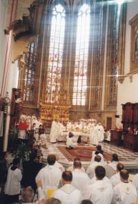 1999 - the episcopal consecration of Petr Esterka in the cathedral of st. Peter and Paul in Brno