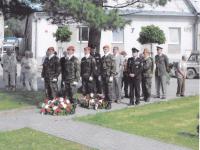 Vzpomínka na Město Libavá, na setkání u památníku PTP se zástupci armády