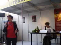 Jiřina Šiklová talking of Markéta´s mother, Jiří Theiner Prize, Book Fair, Prague 2016