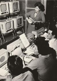 Preparing for TV News, 1960