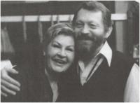 With her partner Jiří Zahajský, 1989