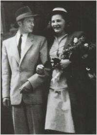 Wedding with Miloš Willig, 1949