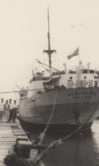 Czechoslovak ship in Vietnam