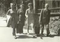 Parents Prokop and Klementýna Šmirous with Klementýna and Ivana