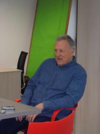 Jiří Holík during an interview