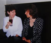 Celebration of the witness´50th birthday with Zina Freundová in Prague in 1999