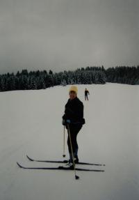 Na dovolené v Dolomitech s kamarádkou Martou; 2002