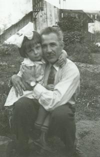 Natálie with her father