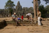 Cambodia - a study of the sandstone in Bajon temple