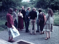 Baptism of Vaclava and Havel Parkan, spring 1982