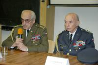 Pvael Vranský (on the left) at the University of Defence (2013)