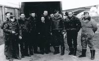Pavel Vranský (fourth from left) in anti-submarine air forces
