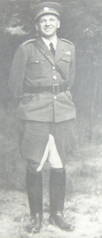 Father Vladimir as officer of Czechoslovakian army