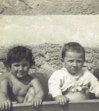 Ivan with his sister Zdena, Prague 1950