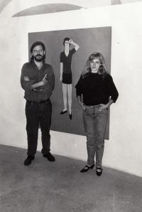 S manželkou Erikou Bornovou, 90. léta