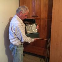 Ladislav Hylena is showing photographs