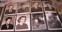 Photographs of family members at the top left-father Wilhelm + siblings