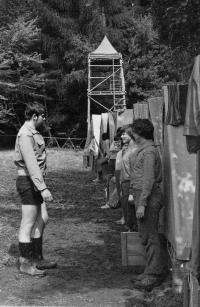 Na táboře v roce 1978