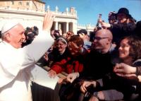 sr. Bonaventúra Terézia Šmídová pri stretnutí s pápežom Františkom (2016)