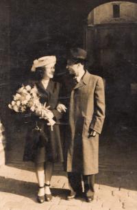 Wedding with Otto Immerglück, Prague 1947