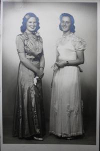 Věra Čeňková and Eva Kopecká afte the War