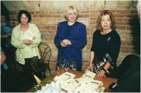 With Martha Kubišová, launching the book "Cancer, unknown country", 2002