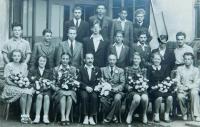 School class of the Jeseník gymnasium in 1947