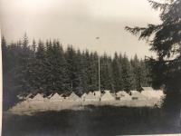 Skautský tábor u řeky Teplá na "Ovčí louce" v roce 1947