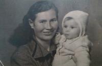 With daughter Alena (1951)