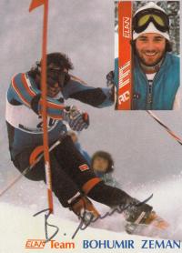 Bohumír Zeman - fotografie s autogramem