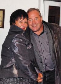 Bohumír Zeman se starostkou partnerské obce Podgorzy, paní Latto (2010)