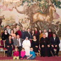Dominika with her family and archbishop Duka