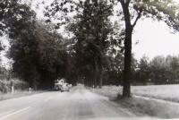 A road in the direction of Dachau, where they were escaping during air raids on Munich, Germany, 1944