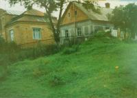 The house of the Hajný family in České Dorohostaje in 1975