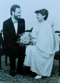 Svatební fotografie Milana a Lydie Uhlířových