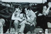 Dana Krejčí (Foukalová) s Petrem Holubářem v roce 1988