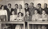 Czech teachers of Greek children, Unčín, 1952