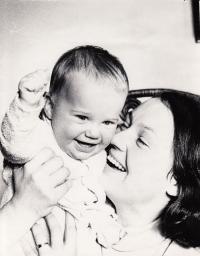 S dcerou Magdalénou v roce 1972