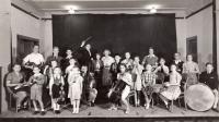 1938, childrens orchestra, Petr 2nd from left with violin  
