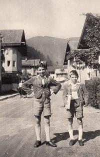 1944, Petr with brother