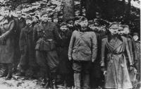 Stanislav Rejthar as a partisan after the defeat of the SNP, 1944 (in the middle in the light jacket), 