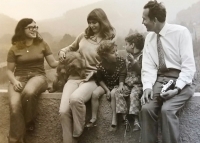 Prof. Zdeněk Matějček, a world-renowned child psychologist, has played a significant part in the creation of SOS children's villages. In the photo he is visiting to the SOS Children's Village in Doubí in 1973