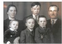 Manželovi rodičia a bratia v 30. rokoch