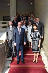 Czech delegation headed with Prime Minister