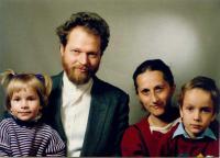 Rastko Kolaček with his family