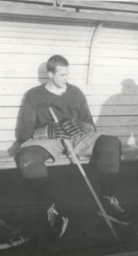 Josef Horčic as hockey player 