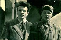 Jaroslav Bílek nalevo, 1956