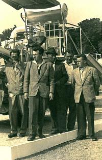 Jaroslav Bílek as the second from the left, 1961 in Brno