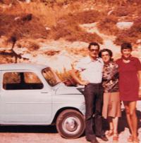 Shaul, Zora, wife Eva, Israel 1975